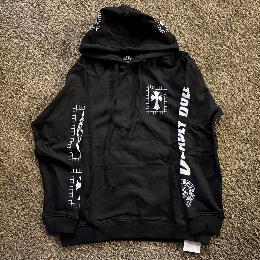 Chrome Hearts Hoodie Deadly Doll Black